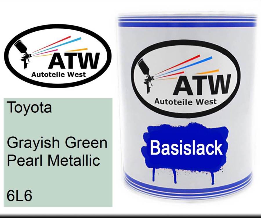 Toyota, Grayish Green Pearl Metallic, 6L6: 1L Lackdose, von ATW Autoteile West.